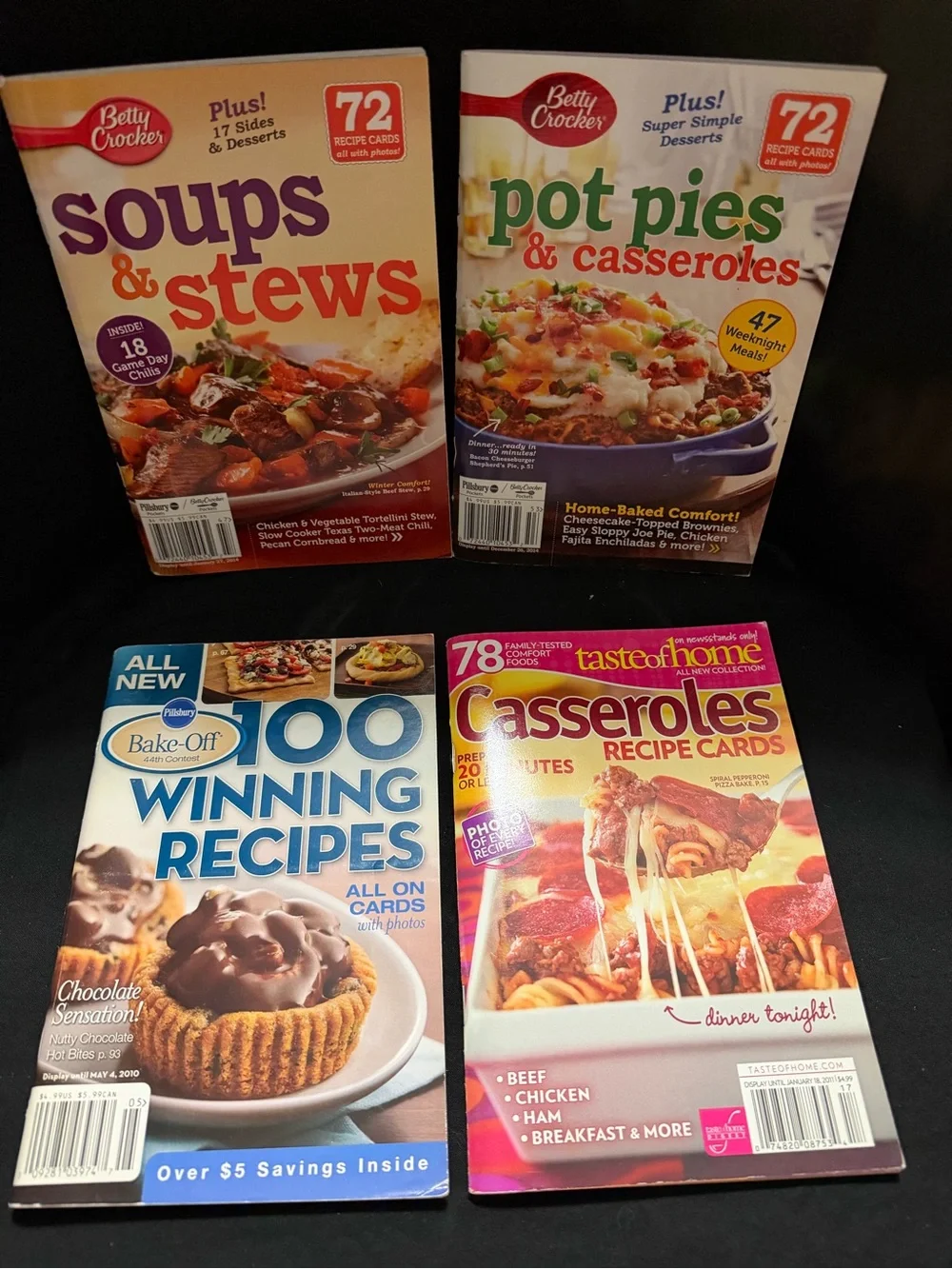 Betty Crocker/ Taste of Home Assorted Cookbook Collection